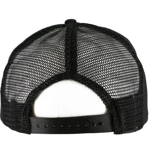 Powell Peralta Cross Bones Trucker Snapback Hat - White/Black - Image 2