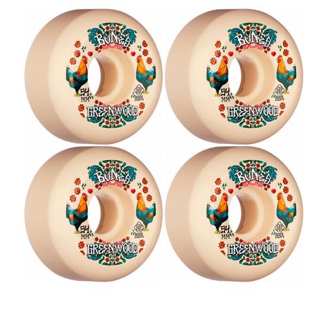 Bones STF Nate Greenwood Decoupe V5 Sidecut Wheels 52MM 99A - Image 2