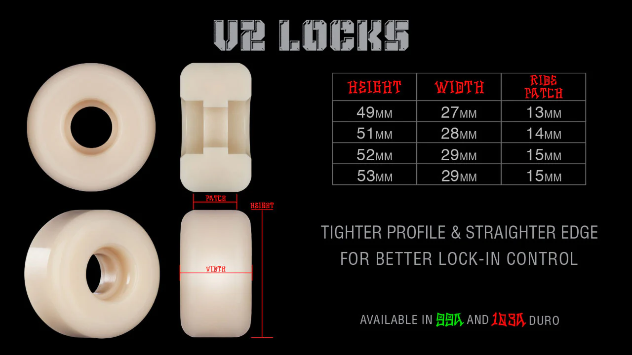 Bones STF Patterns V2 Locks Wheels 52MM 99A - Image 3