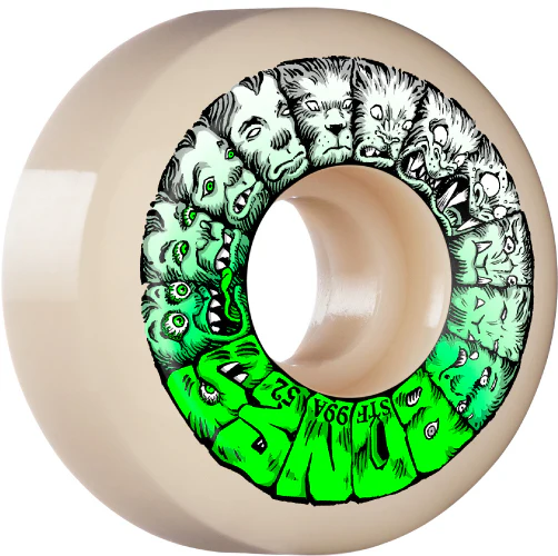 Bones STF V5 Sidecut Weird Wolf Wheels 52MM 99A