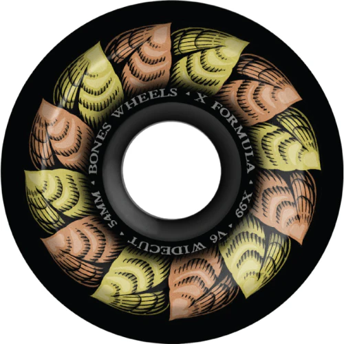 Bones X-Formula V6 Wide-cut Leaving Black Wheels 54MM 99A