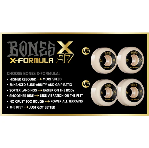 Bones XF V6 Wide-cut Wheels 56MM 97A - Image 4