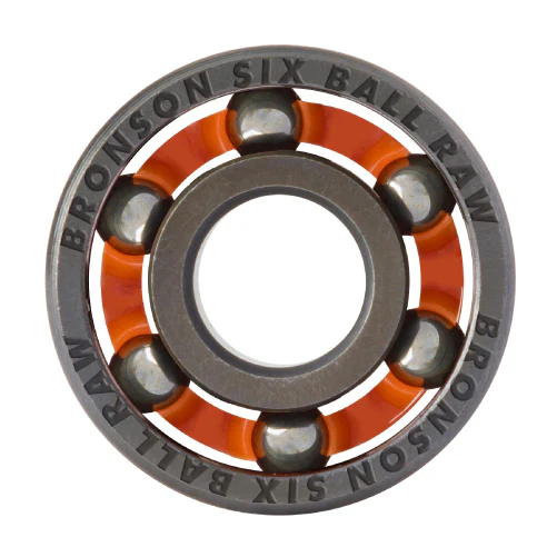 Bronson 6 Ball Raw Skateboard Bearings - Image 4