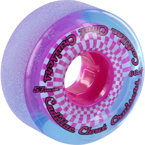 Cadillac Clout Cruiser Wheels Blue/Pink 57MM 80A