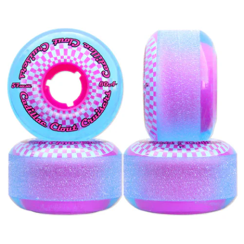 Cadillac Clout Cruiser Wheels Blue/Pink 57MM 80A - Image 2
