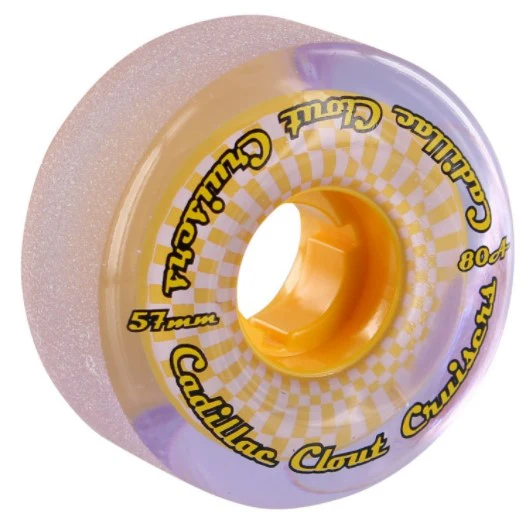 Cadillac Clout Cruiser Wheels Purple/Yellow 57MM 80A