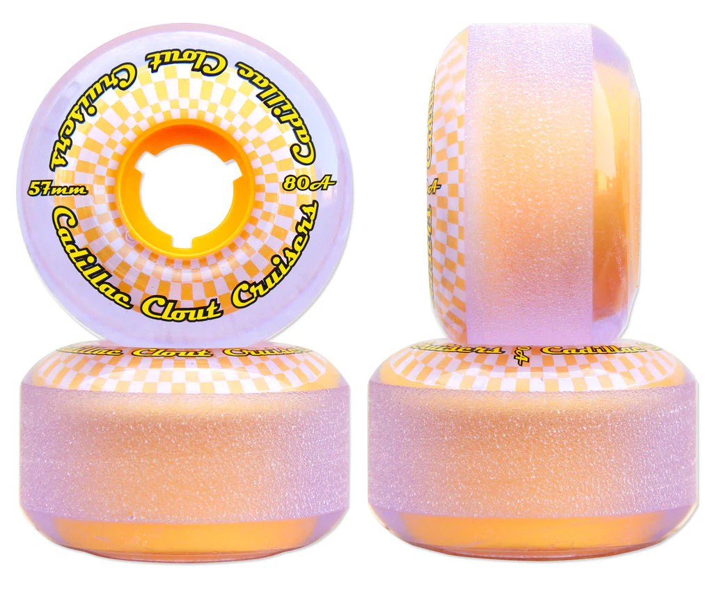Cadillac Clout Cruiser Wheels Purple/Yellow 57MM 80A - Image 2