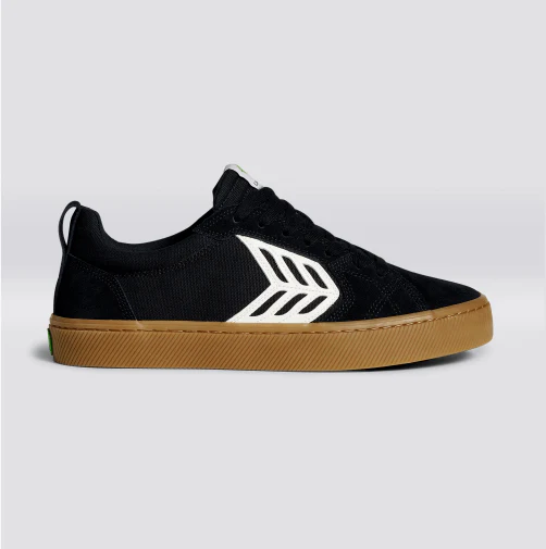 Cariuma Catiba Pro Low Skate Shoe - Black Gum/Ivory