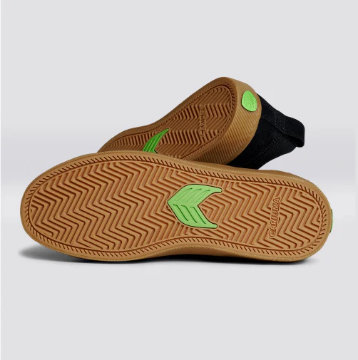 Cariuma Catiba Pro Low Skate Shoe - Black Gum/Ivory - Image 3