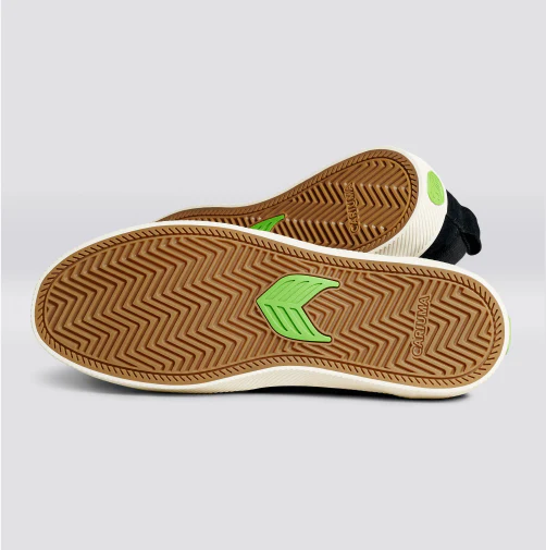 Cariuma Slip On Pro Skate Shoe - Black/Ivory - Image 3