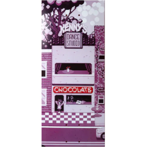 Chocolate Anderson Pixel City Skateboard Deck 8.25" - Image 2
