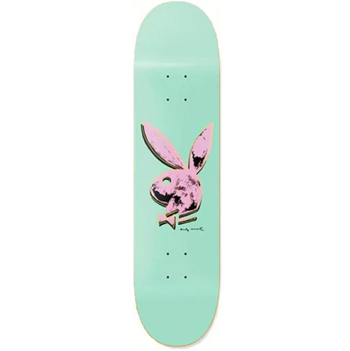 Color Bars X Andy Warhol X Playboy Mint Skateboard Deck 8.25"