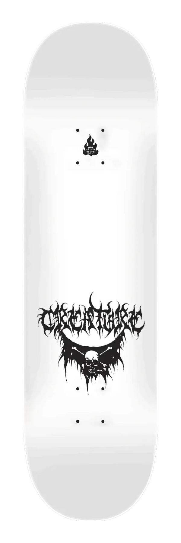 Creature Baekkel BLK MTL Skateboard Deck 8.6" - Image 3