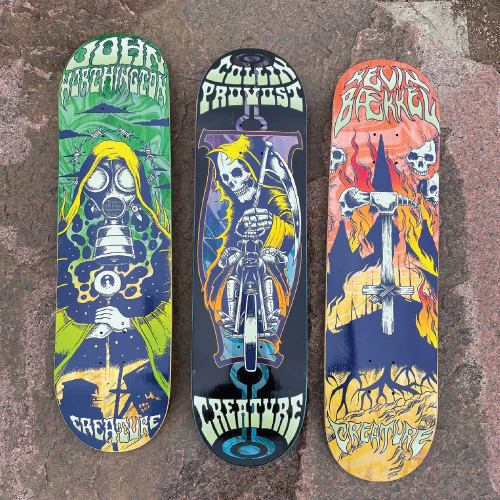 Creature John Worthington Tripz VX Skateboard Deck 8.25" - Image 4