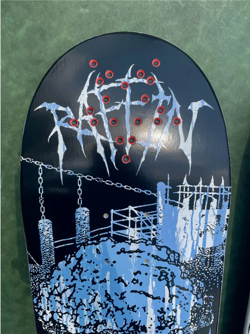 Creature Raffin BLK MTL Skateboard Deck 8.53" - Image 4
