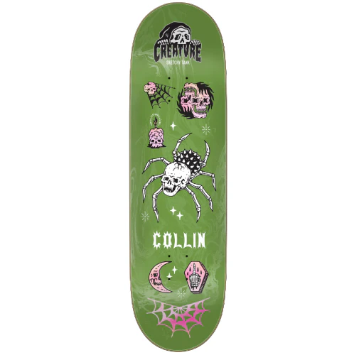 Creature X Sketchy Tank Colin Provost Trippy Tanks VX Skateboard Deck 8.8"