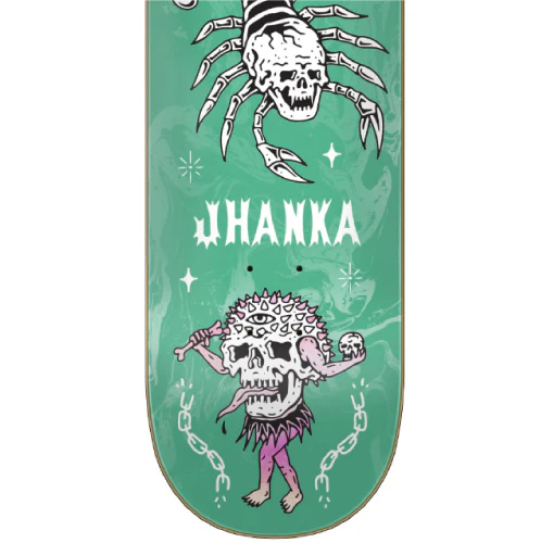 Creature X Sketchy Tank Jhanka Gonzalez Trippy Tanks VX Skateboard Deck 8.25" - Image 3