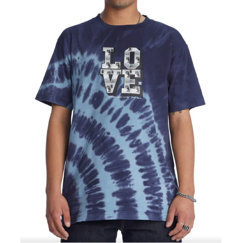 DC Blabac Love Park Navy Tie Dye Shirt - Image 3