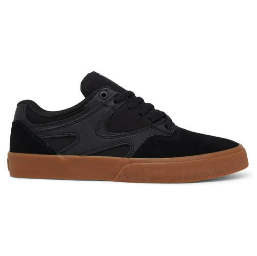 DC Kalis Vulc Skate Shoe - Black/Black/Gum