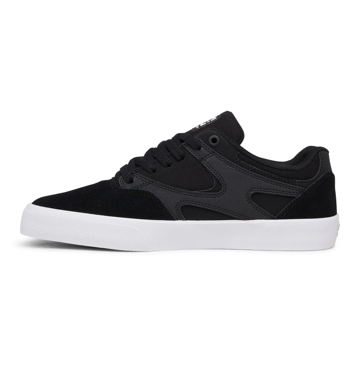 DC Kalis Vulc Suede Skate Shoe - Black/White - Image 3