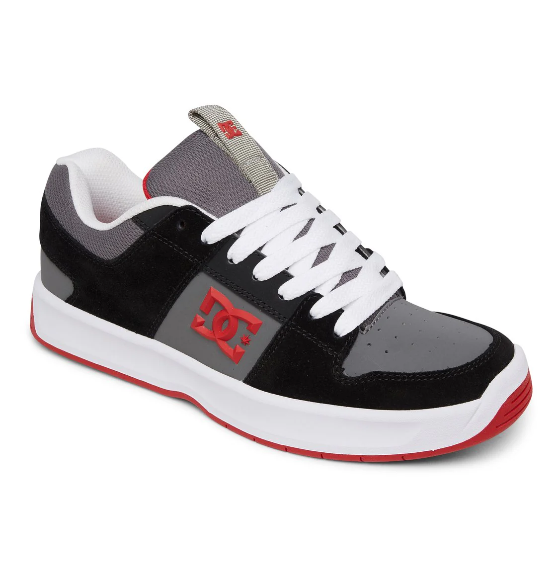 DC Lynx Zero Skate Shoe - Black/Grey/Red - Image 2