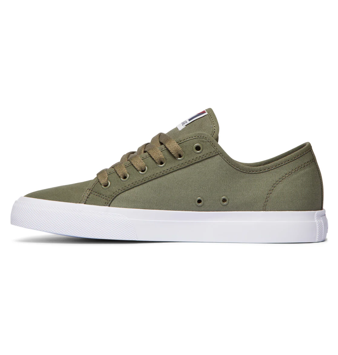 DC Manual Cuba Canvas Skate Shoe - Army/Olive - Image 3