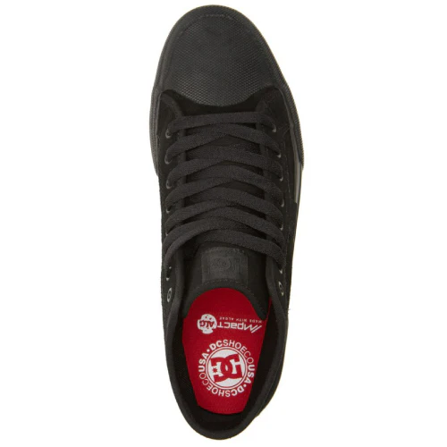 DC Manual HI RT S Suede Skate Shoe - Battleship on Black - Image 4