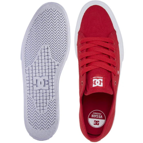 DC Manual Canvas Skate Shoe - Red - Image 4