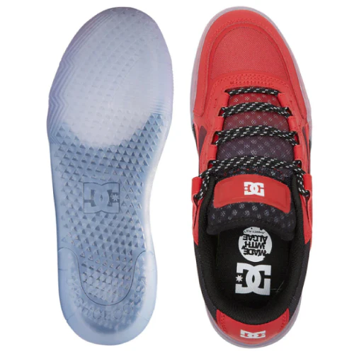 DC Metric LE Nubuck Skate Shoe - Red - Image 4
