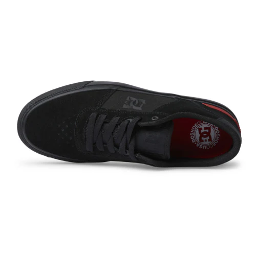 DC Teknic S Skate Shoe - Black/Black/Red - Image 4