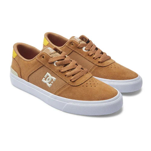 DC Teknic S Skate Shoe - Brown/Yellow - Image 2