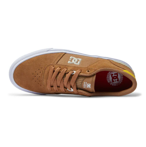 DC Teknic S Skate Shoe - Brown/Yellow - Image 4