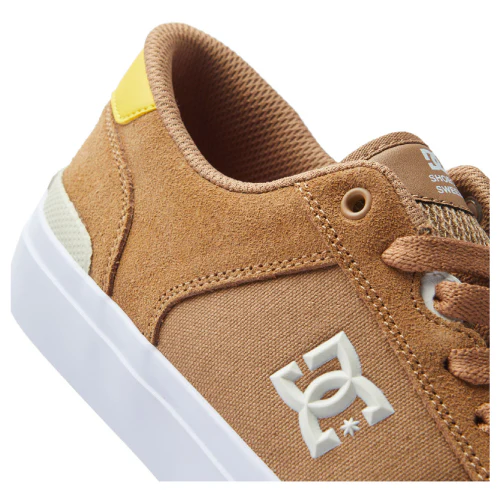 DC Teknic S Skate Shoe - Brown/Yellow - Image 7
