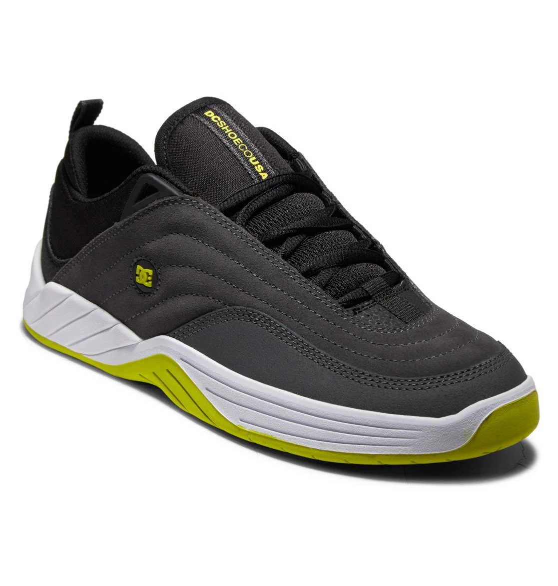 DC Williams Slim Grey/Black/Green Skate Shoe - Image 2