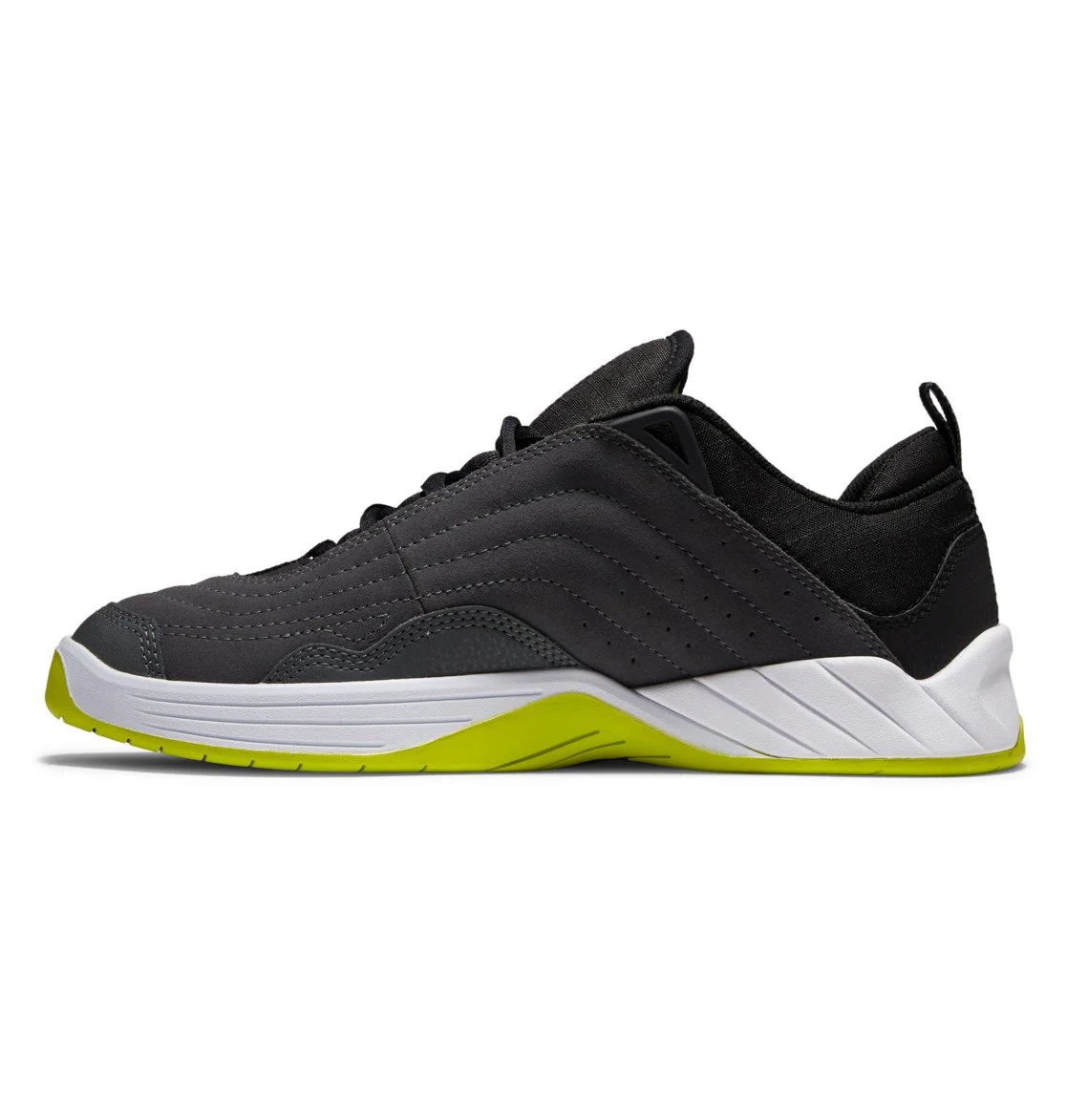 DC Williams Slim Grey/Black/Green Skate Shoe - Image 3