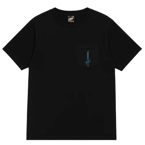 Deathwish Chrome Pocket Tee - Black - Image 2
