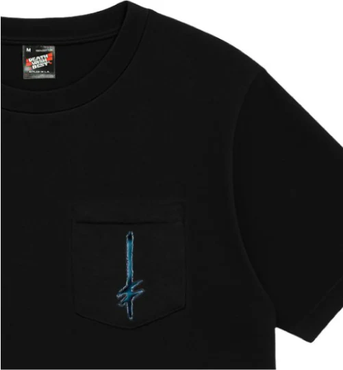 Deathwish Chrome Pocket Tee - Black - Image 3