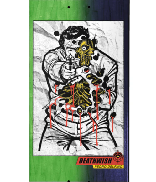 Deathwish Delfino Saturday Night Special Skateboard Deck 8.38" - Image 2