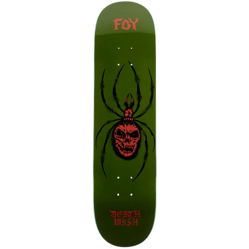 Deathwish Foy Arachnophobia Skateboard Deck 8.0"