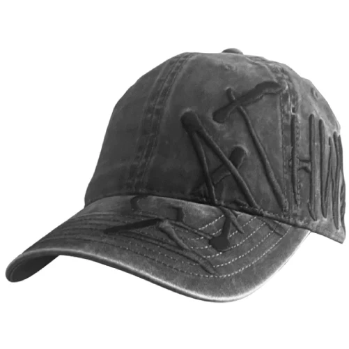 Deathwish Framework Strapback Dad Hat - Washed Grey