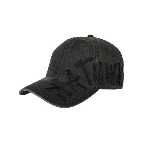 Deathwish Framework Strapback Dad Hat - Washed Grey - Image 2
