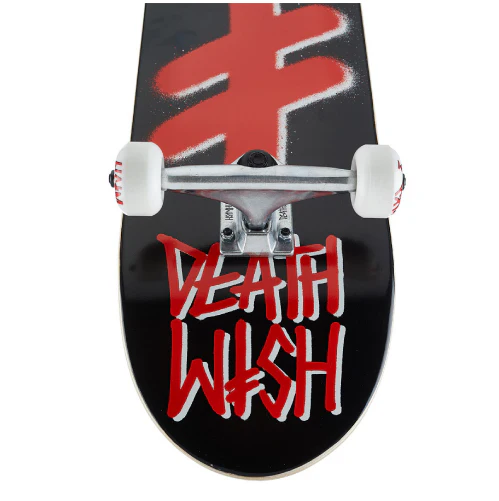 Deathwish Gang Logo Complete Skateboard Black/Red 8" - Image 3