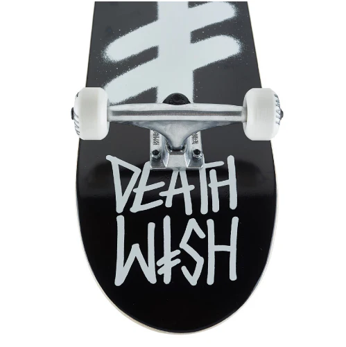 Deathwish Gang Logo Complete Skateboard Black/White 8.25" - Image 3
