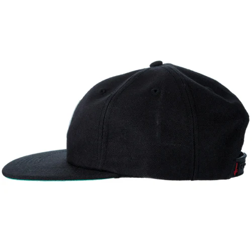 Deathwish Gang Logo Snapback Hat - Black - Image 2