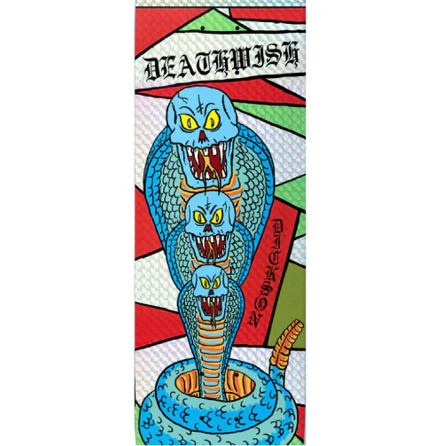 Deathwish Jon Dickson Cobra La La La Holographic Skateboard Deck 8.25" - Image 2