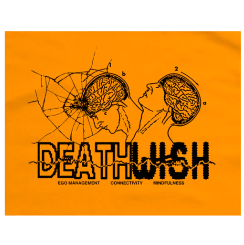 Deathwish Mindfulness Tee - Orange - Image 2