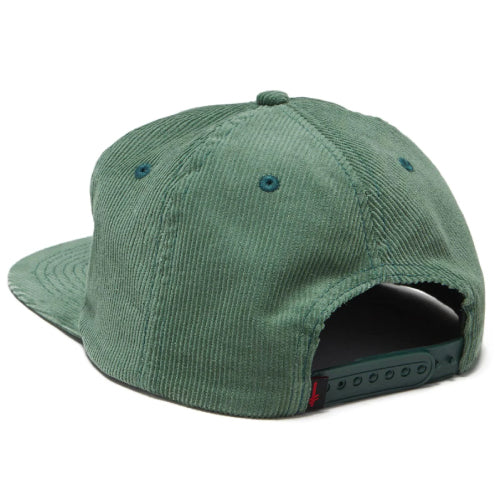 Deathwish Motor Spirits Corduroy Snapback Hat - Green - Image 3