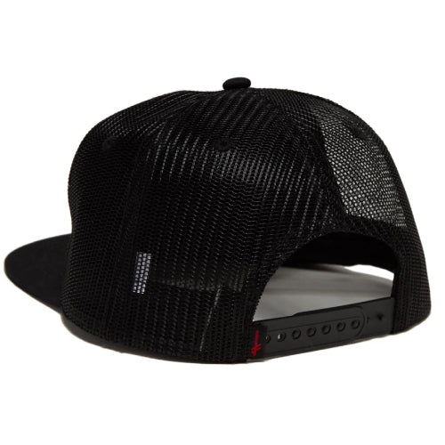 Deathwish Nightrider Trucker Snapback Hat - Black - Image 2