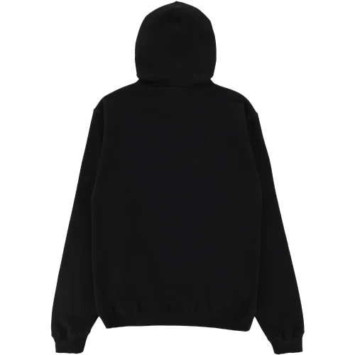 Deathwish Outline Puff Hoodie - Black - Image 3