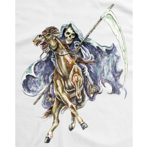 Deathwish Pale Horse Tee - White - Image 2